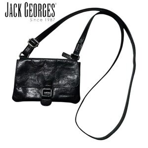 Jack Georges (EUC) Genuine Leather Mini Crossbody Bag